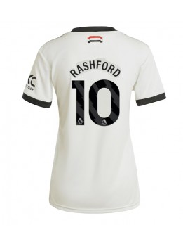 Billige Manchester United Marcus Rashford #10 Tredjedrakt Dame 2024-25 Kortermet